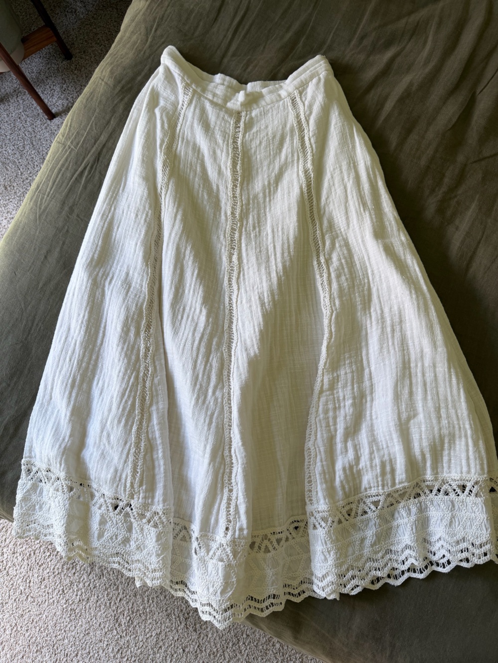 Zara cotton lace crochet top and skirt - Picture 5 of 9
